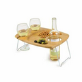 Mesavino Wine Serving Tray w/ Glass & Bottle Slots